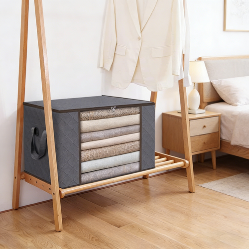 3-Layer Non-Woven Fabric Storage Bag with Clear Window, Moisture-Proof Closet Organizer